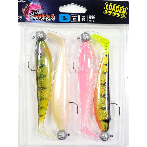 Soft lures kit fox rage zander pro shad mixed colour pack