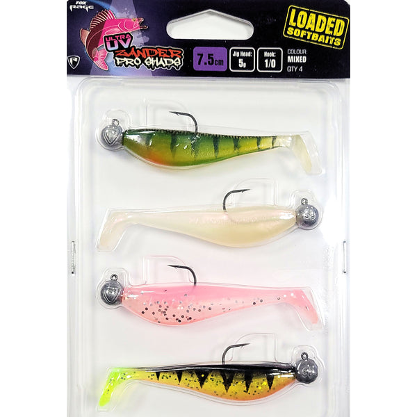 Fox Rage Ultra UV Zander Pro Shad Loaded Lure Pack