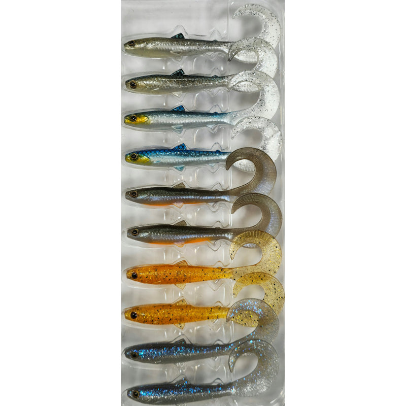 Westin BullTeez Curltail 10cm - Mixed Packs