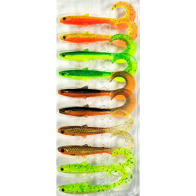 Westin BullTeez Curltail 10cm - Mixed Packs