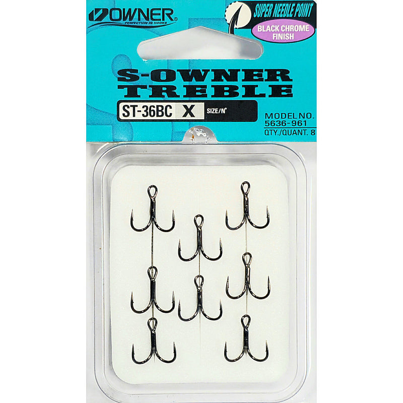 S-Owner Treble Hooks - Qty 8