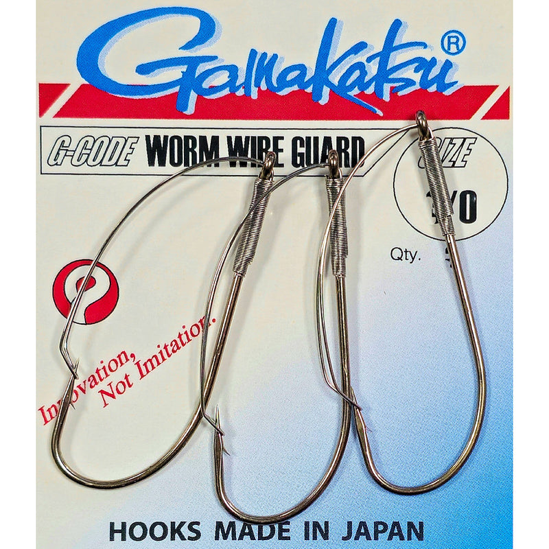 Gamakatsu Straight Shank Worm Wire Guard Hooks