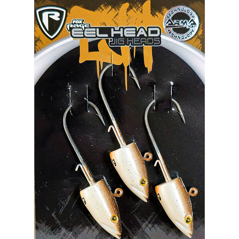 Fox Rage Eel Head Jig Heads Natural - 3/0