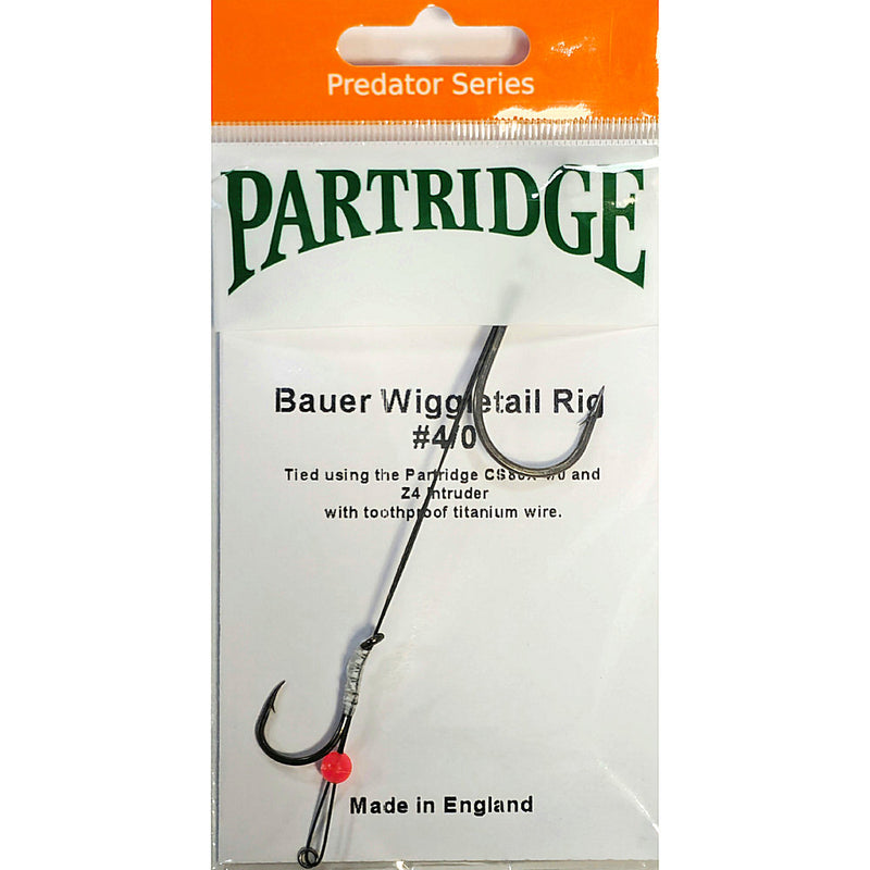 Partridge Bauer Wiggle Tail Pike Rig - 4/0