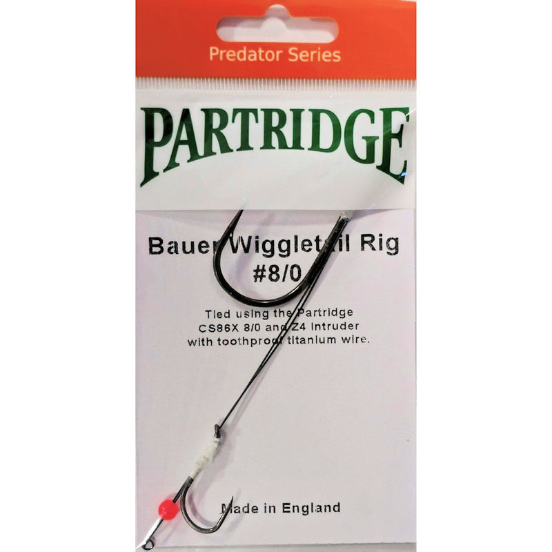 Partridge Bauer Wiggle Tail Pike Rig - 8/0