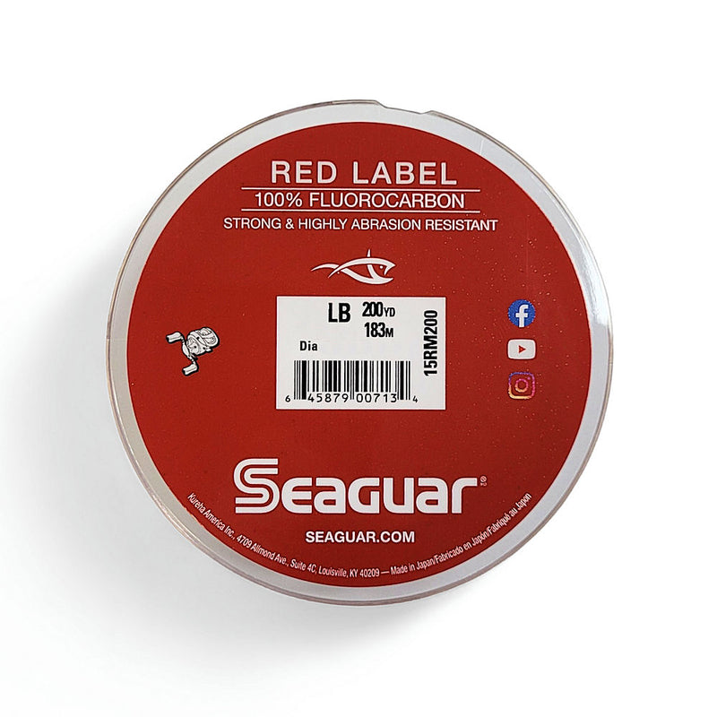 SEAGUAR RED LABEL Fluorocarbon Fishing Line 10lb 200 YARDS FREE
