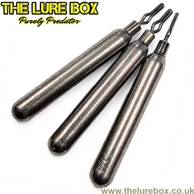 The Lure Box Tungsten Skinny Pencil Dropshot Weights - Bulk Packs