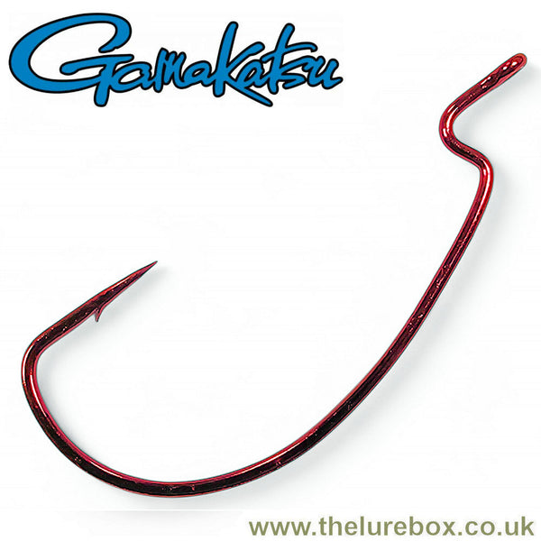 Gamakatsu Offset EWG Worm Hooks - Red