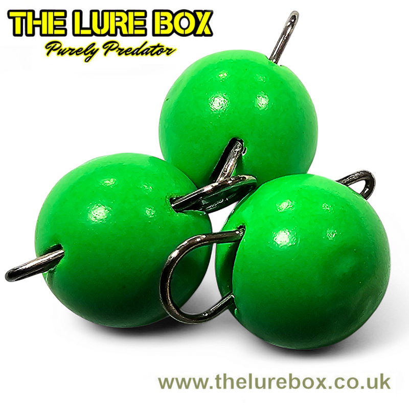 The Lure Box Tungsten Cheburashka Weights - Chartreuse