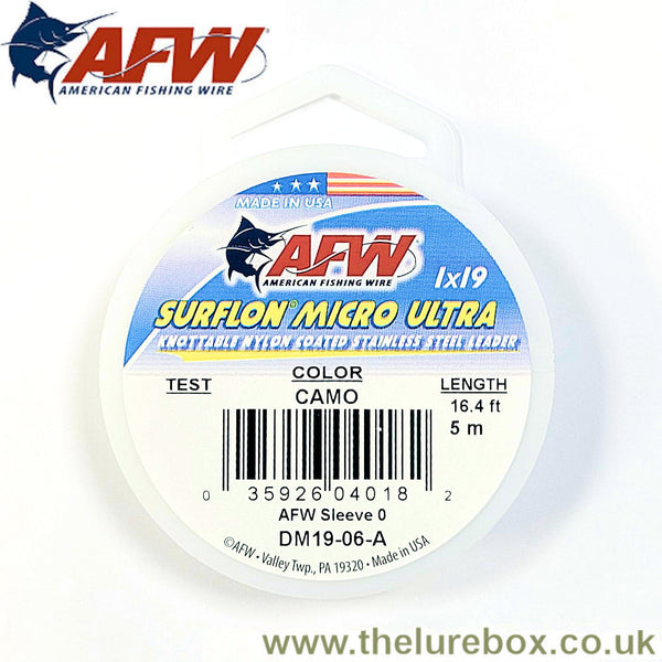AFW 49 Strand Stainless Steel Wire Leader | 30 Feet | Bright Wire | Pick  Test